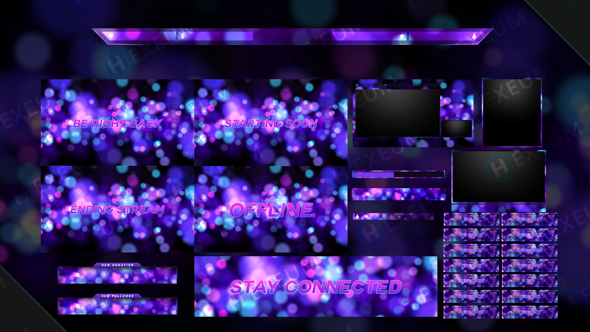 luminescent just chatting twitch overlays preview