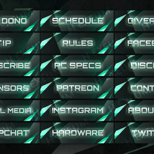 free green twitch panels