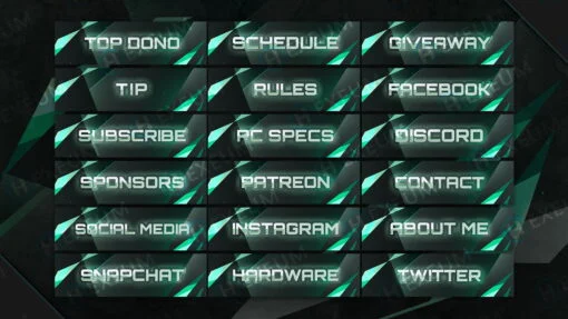 free green twitch panels