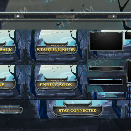 League of Legends twitch overlay package stream layout