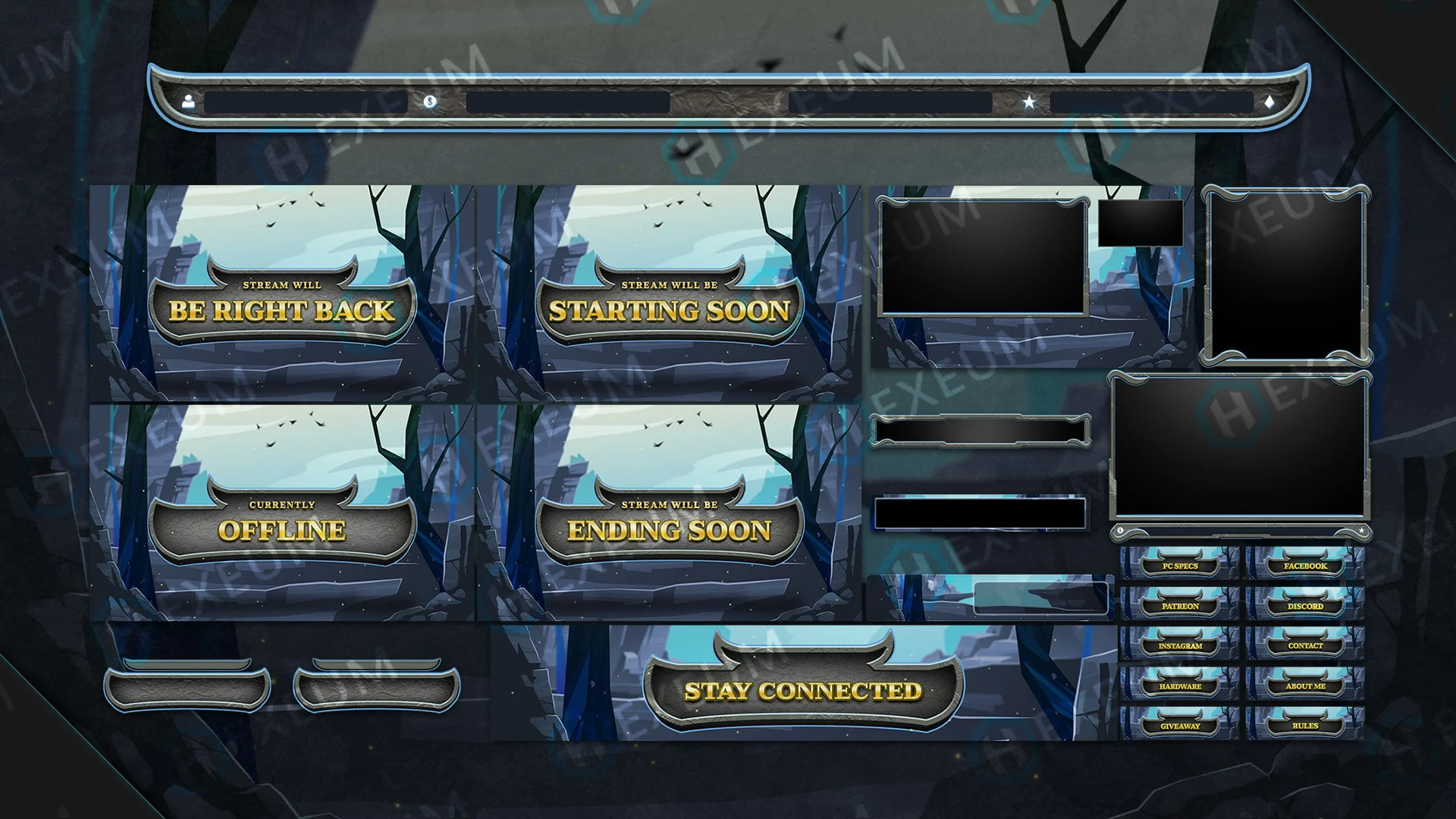 Items-Preview League of Legends twitch overlay package stream layout