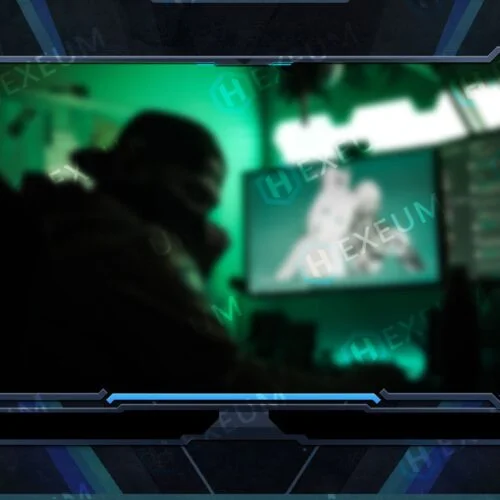 Blue Webcam Overlay