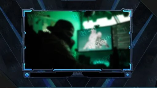 Blue Webcam Overlay