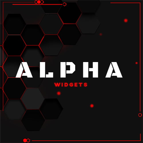 Alpha Red Streamlabs Widgets Thumbnail