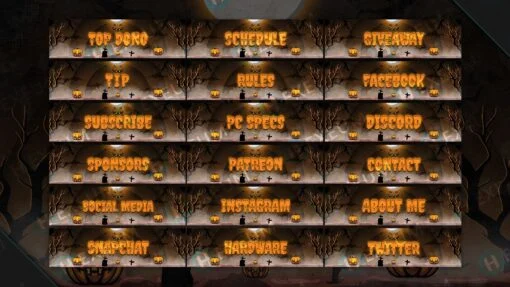 Halloween Twitch Panels