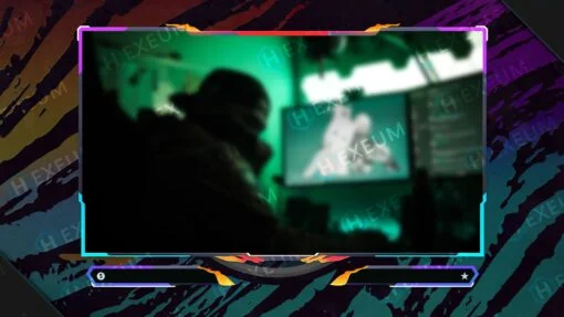 Multicolored Webcam Overlay