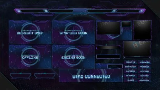 Sci-fi Twitch Layout