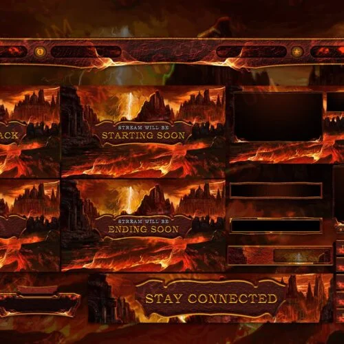 diablo 4 & 3 twitch overlay stream layout