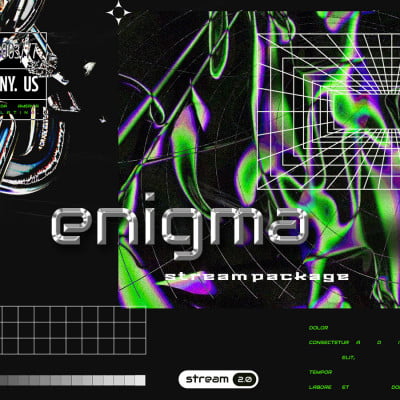 Enigma Neon Twitch Layout Thumbnail