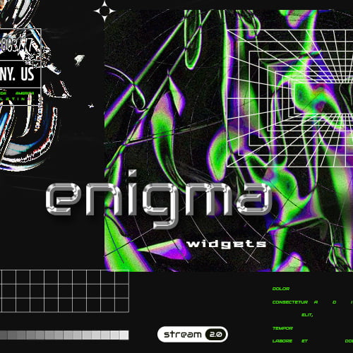 Enigma Neon Streamlabs Widgets Thumbnail