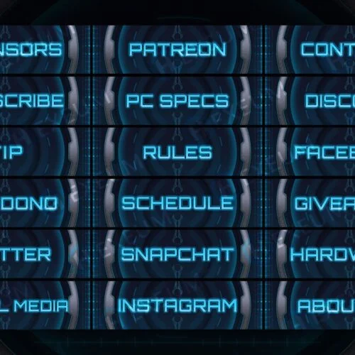 Halo Twitch Panels