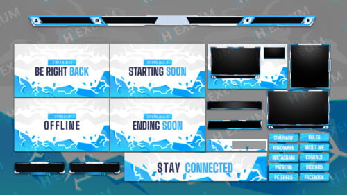 fortnite twitch overlay package stream layout
