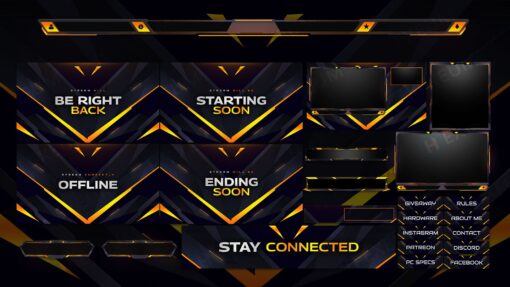 overwatch twitch overlay package stream layout