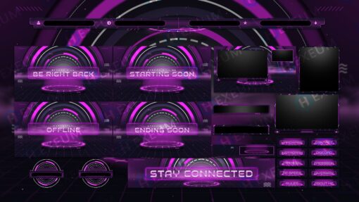 Pink Animated Twitch Package