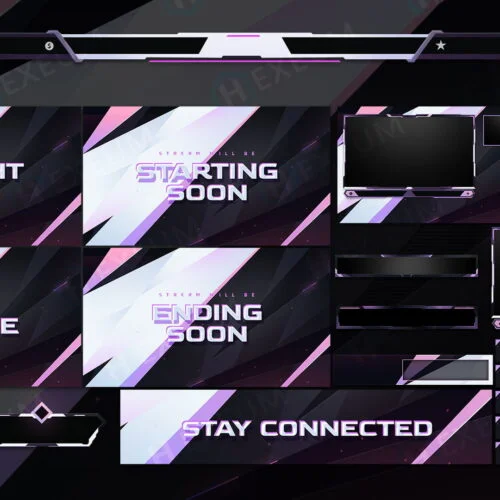 Pink Animated Twitch Package