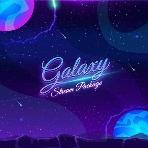 Galaxy Sci-fi Animated Twitch Package Thumbnail