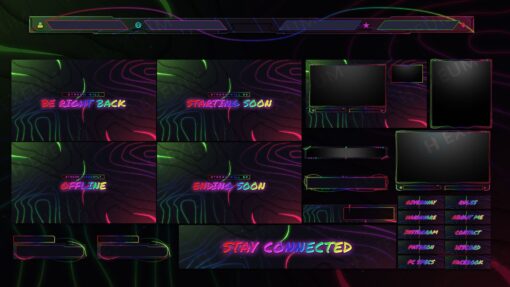 Neon Animated Twitch Package