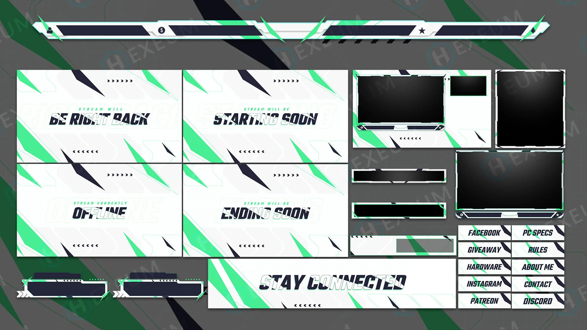 Green Animated Twitch Package