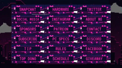 Pixel Twitch Panels