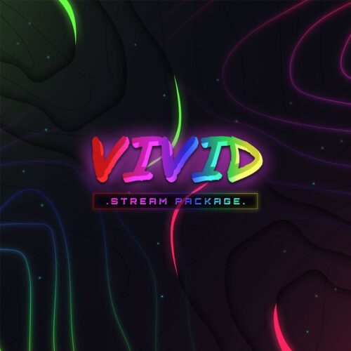 Vivid Neon Animated Twitch Package Thumbnail
