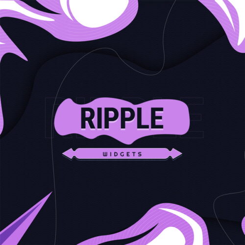 Ripple Purple Streamlabs Widgets