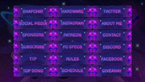 Space Twitch Panels