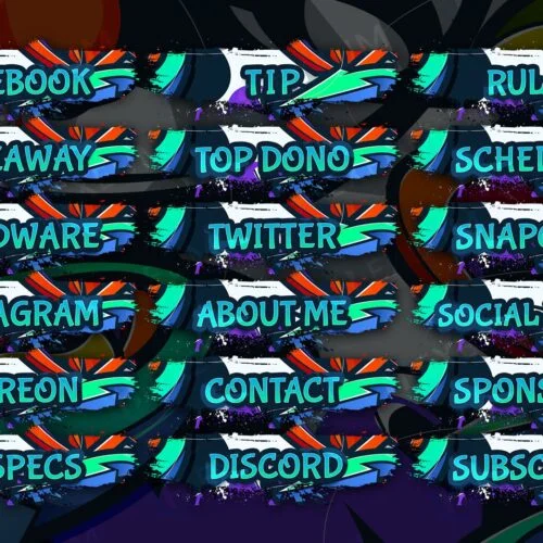 Graffiti Twitch Panels