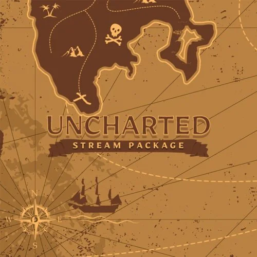 Uncharted Pirate Map Animated Twitch Overlay