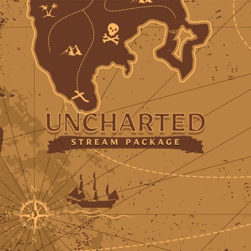 Uncharted Pirate Map Animated Twitch Overlay