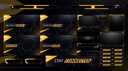 csgo twitch overlay package stream layout
