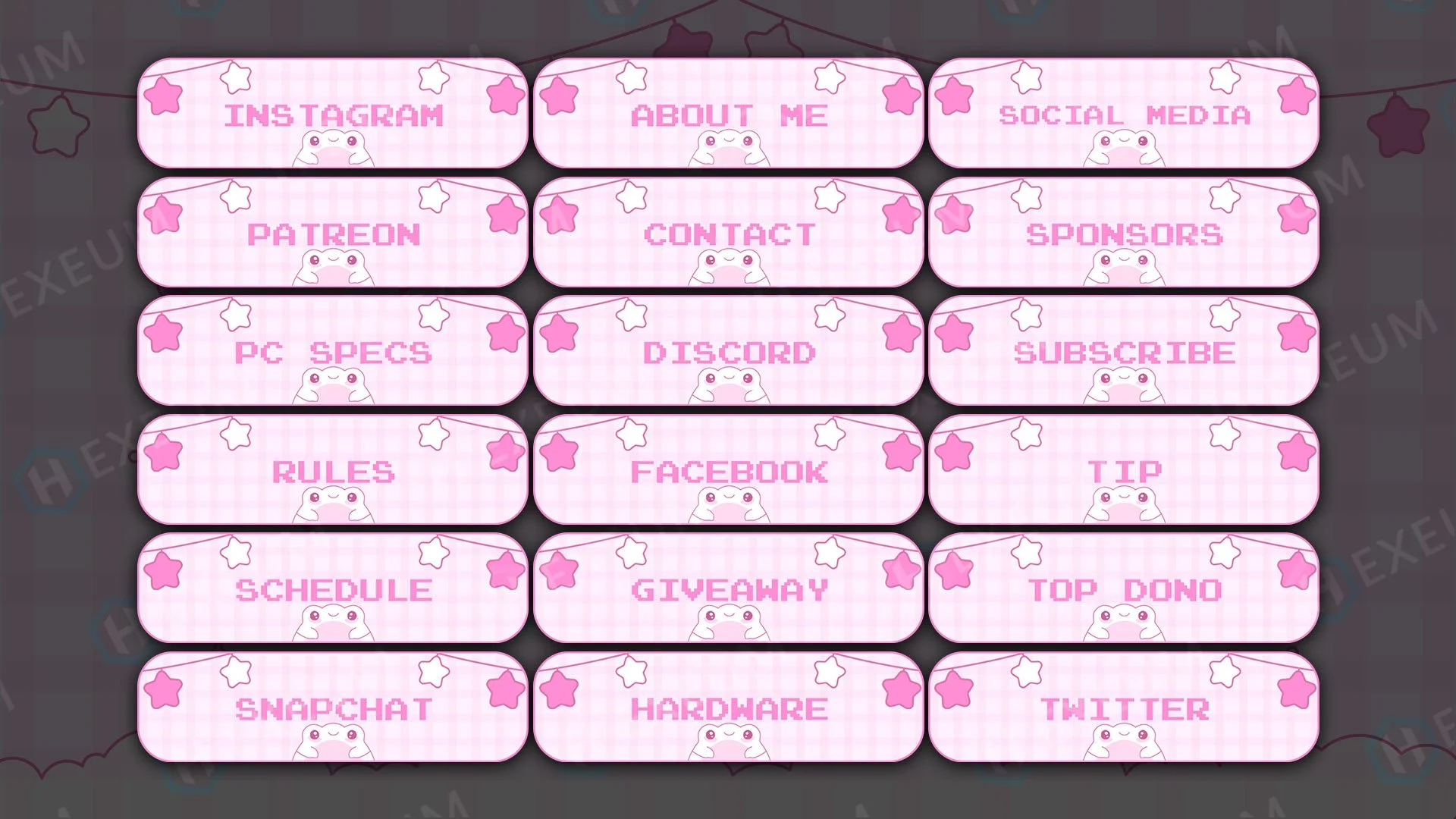 Cute Twitch Panels