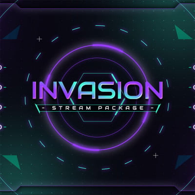 Invasion Scifi Animated Stream Overlay