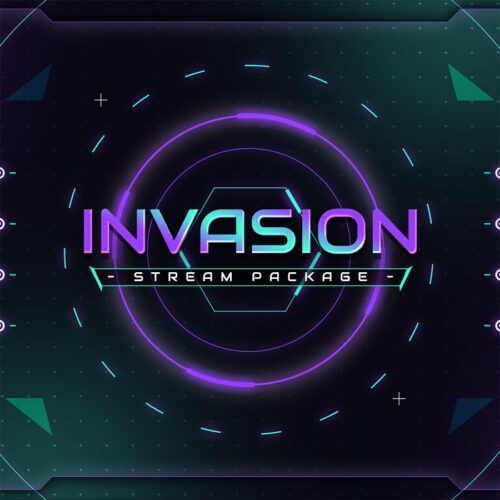 Invasion Scifi Animated Stream Overlay