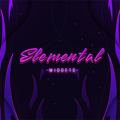 Elemental Purple Streamlabs Widgets