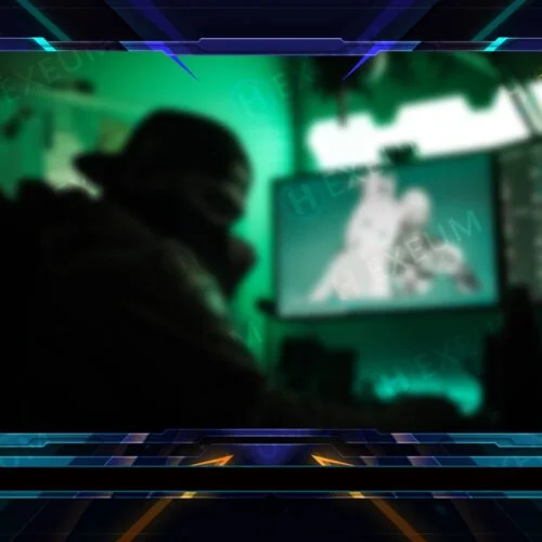 Blue Webcam Overlay