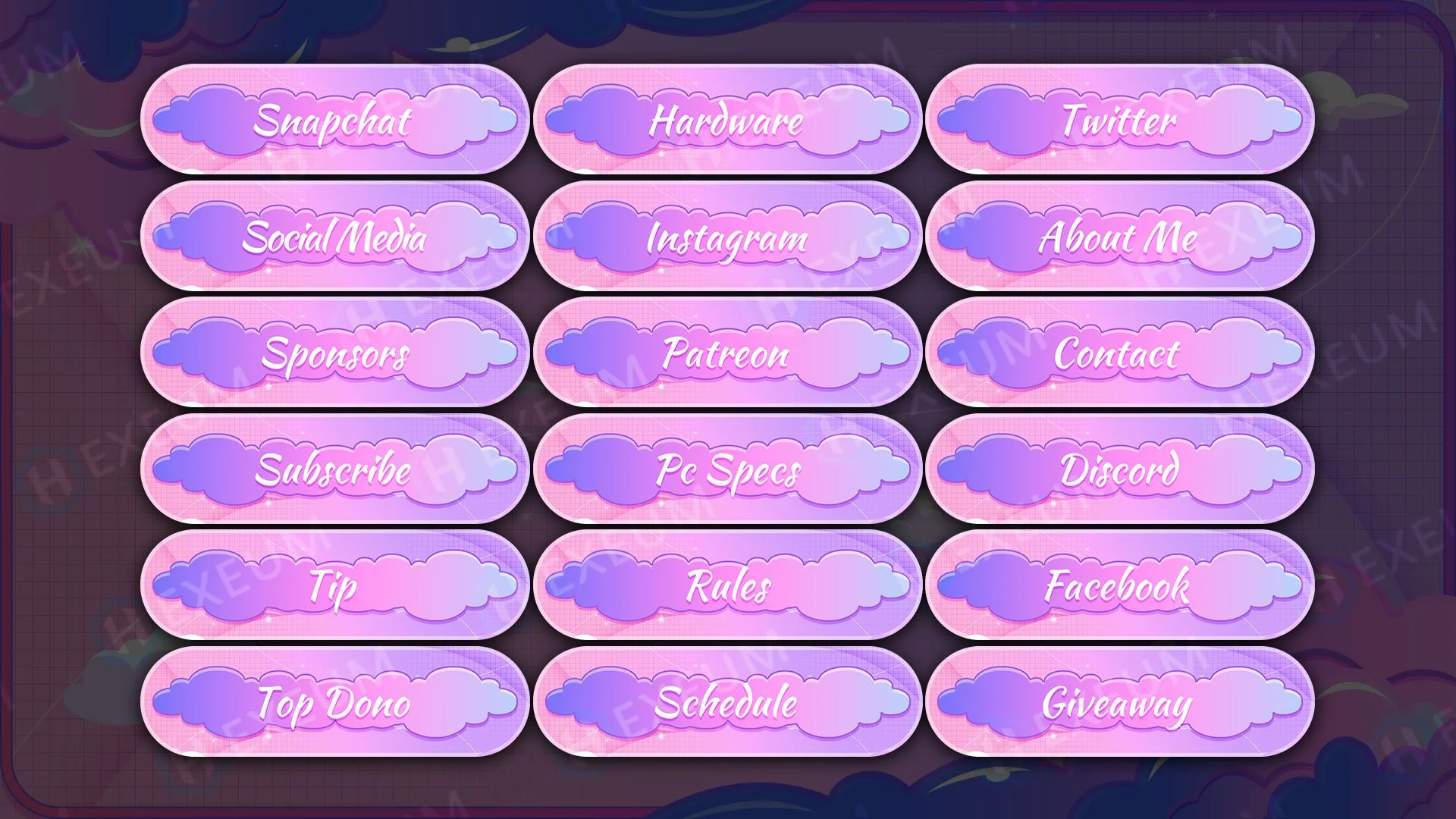 Cute Twitch Panels