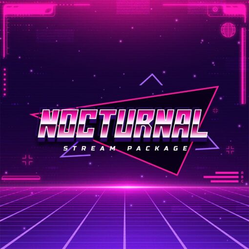Nocturnal Retro Tech Animated Obs Overlay