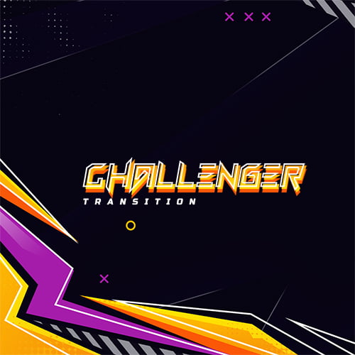 Challenger Purple and Yellow Twitch Transition