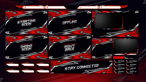 free red template layout for edits