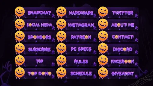 Halloween Twitch Panels