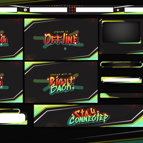 Graffiti Themed Animated Stream Overlay