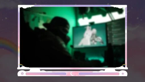 Pastel Webcam Overlay
