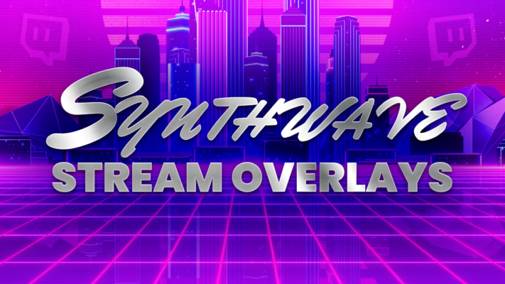 synthwave stream overlay list that'll take you to the 80s