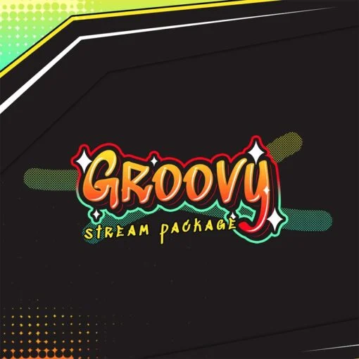 Groovy Graffiti Themed Animated Stream Overlay