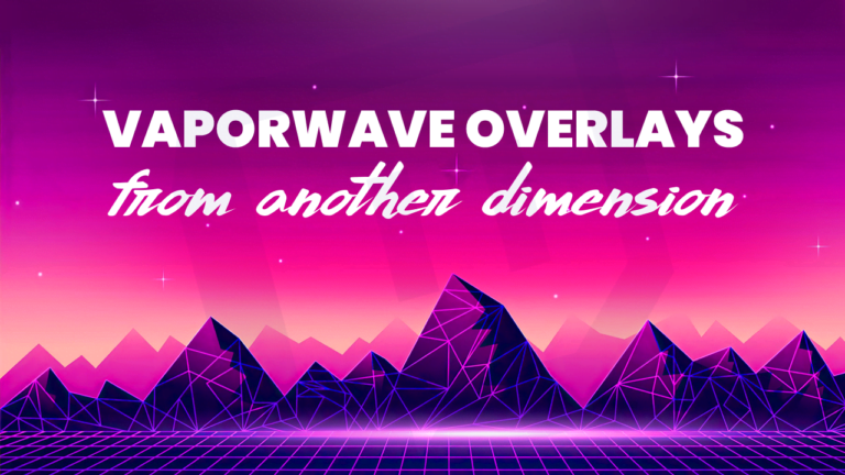 vaporwave overlays that take you to another dimension