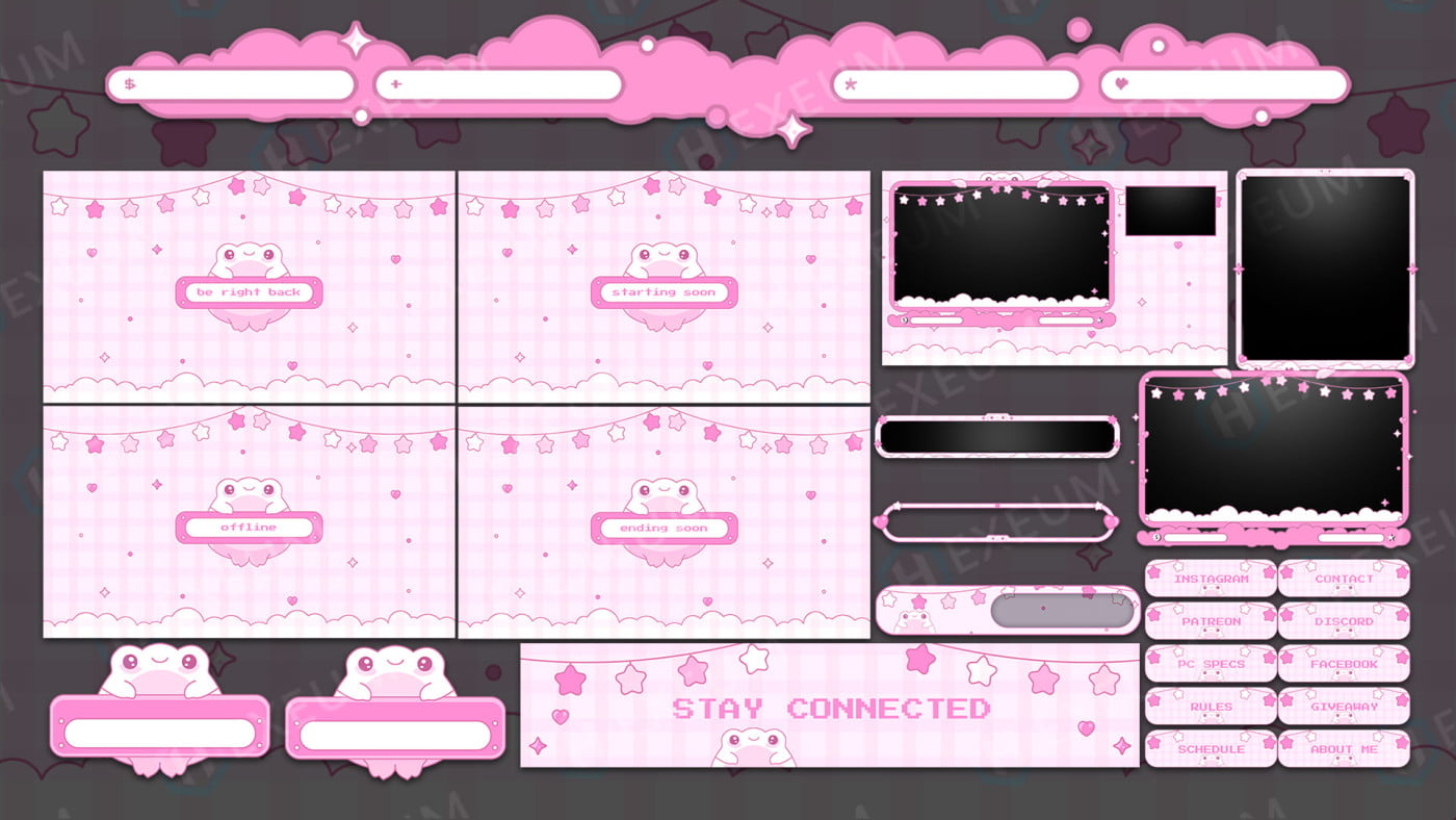 cute twitch overlays