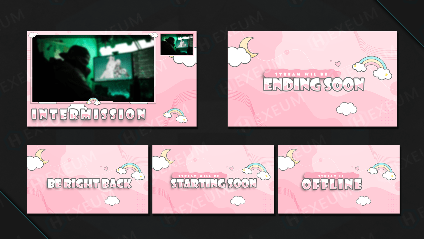 cute twitch overlays