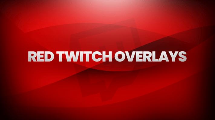 Free Red Twitch Overlays Ultimate Collection