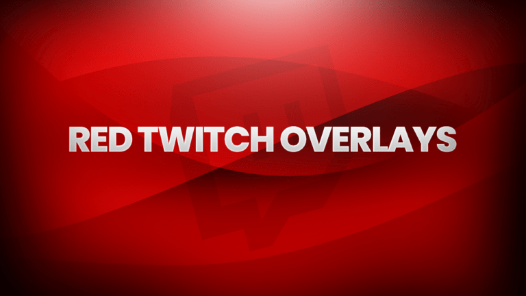 Red Twitch Overlays Ultimate Collection