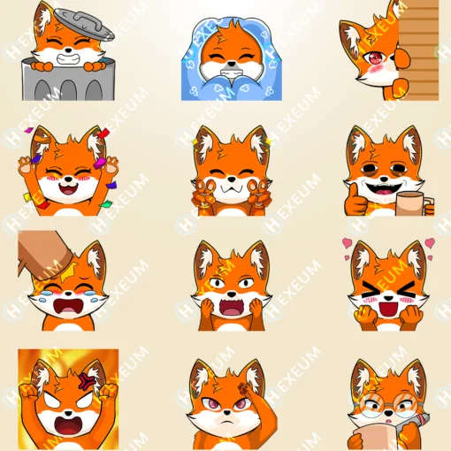 Fox Twitch Emotes